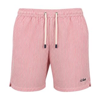 MC2 Saint Barth Beachwear, male, Pink, Size: 2XL Patmos Mid-Length Swim Shorts