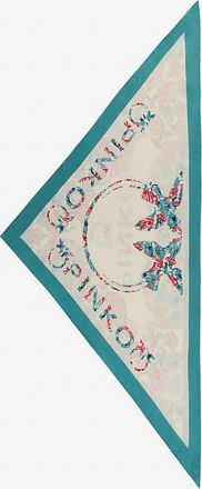 Pinko Womens Triangle Foulard Swing Multicolour Viscose-Silk Scarf Scarfs