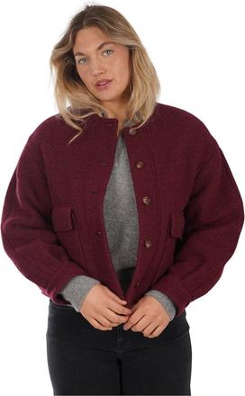 des petit hauts Truien & Vesten, Dames, Rood, S, Wol, Short Jacket