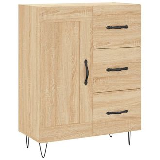 Berkfield Home Sideboard Sonoma Oak 69.5x34x90 cm Engineered Wood in Light Brown