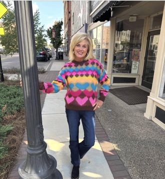 Lisa Todd Ciao Bella Sweater In Multi Bright