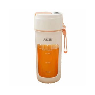 OEM Exprimidor El&eacute;ctrico Port&aacute;til De C&iacute;tricos, Licuadora Multifuncional, Extractor De Frutas, M&aacute;quina Para Batidos, 6 Cuchillas, 1200 Mah, Color Naranja