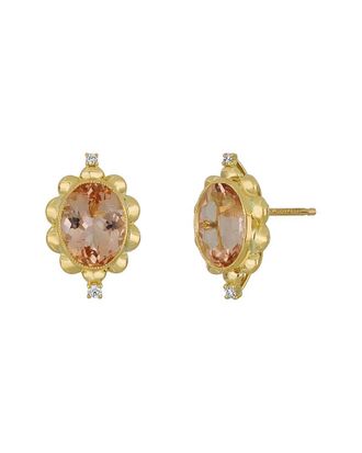 Bony Levy 18K 3.43 ct. tw. Diamond & Morganite Earrings