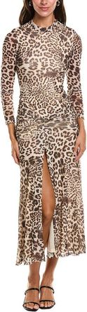 Bardot Lea Printed Mesh Maxi Dress