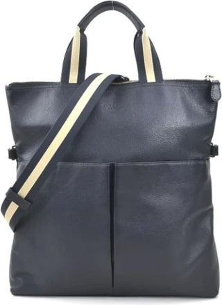 Coach Pre-owned Handbags, male, Blue, Size: ONE SIZE Pre-owned Leather shoulder-bags