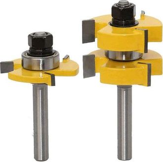 OEM Juego De Cuchillos De 2 Piezas, Madera, 8 Mm, Amarillo/plateado