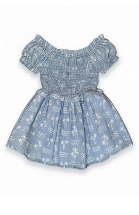 Miki Miette Ivy Dress in Denim Blue at Nordstrom, Size 12-18M