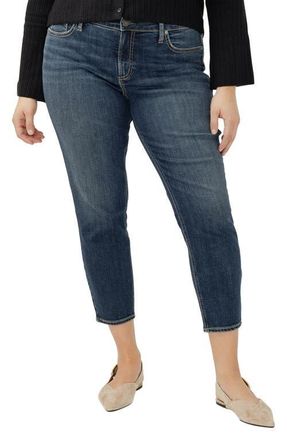 Silver Jeans Co Elyse Mid Rise Skinny Jeans in Bonnie at Nordstrom, Size 18W X 26