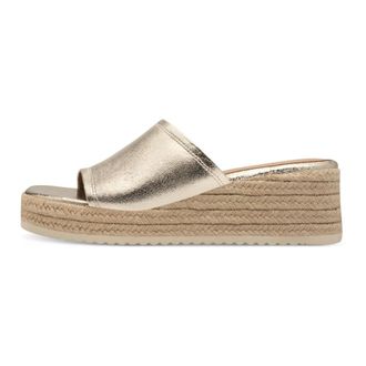 Tamaris Leather Mule - female - Tamaris - Wedges - Brown - 5 UK - Shoes