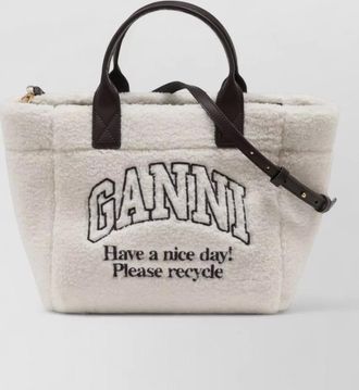 Ganni mini hobo small synthetic shoulder bag