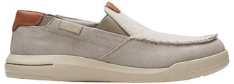 Clarks Mens Driftlite Step Loafer Flat, Light Grey Combi, 6 UK