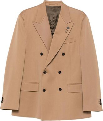 Lardini Double-breasted Peak-lapel Blazer