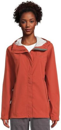L.L.Bean Cresta Stretch Rain Jacket Womens Clothing Light Mahogany : SM, Spandex/Nylon
