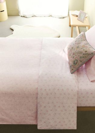 Mango Copripiumino percalle di cotone palme letto 90 cm rosa pastello - Home - Letto 90 cm - MANGO HOME