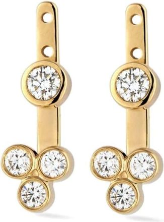 Lark & Berry 14kt yellow gold Trinity diamond earrings - women - Lab Grown Diamond/14kt Yellow Gold - One Size