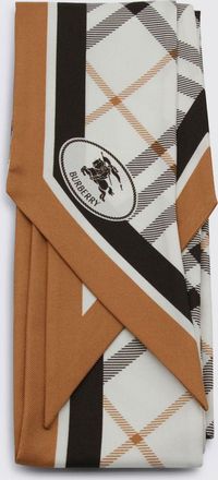 Burberry Sciarpa Burberry in seta stampa check