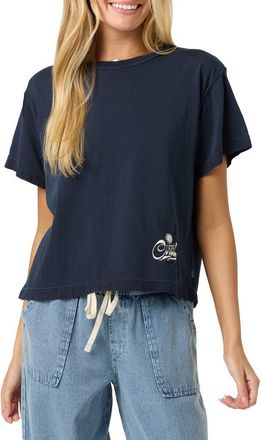 O'Neill OG Radical Sun Boxy Graphic Tee in Navy at Nordstrom, Size X-Small