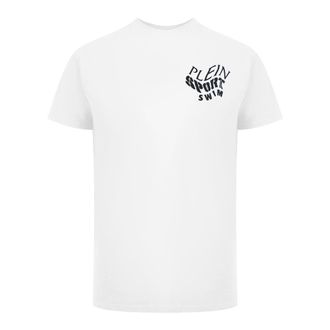 Plein Sport Korte Mouw T-shirt in Wit
