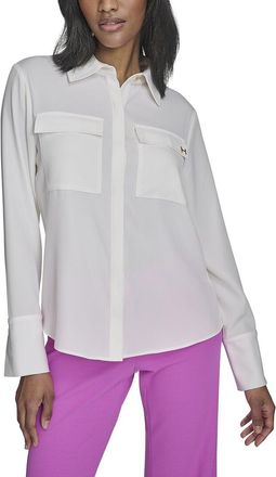 Halston Heritage Button Blouse
