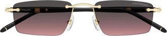 Montblanc Diplomat Zonnebril - unisex - Zonnebrillen - Zwart - 54 MM - Nylon - Accessoires