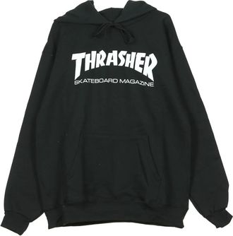 Thrasher Zwart/Wit Hoodie - Heren - Hoodies - Zwart - XL - Katoen - Hoodies & sweatvesten