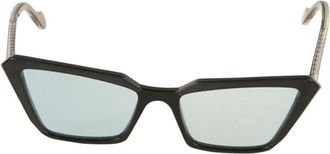 K&agrave;dor Butterfly Glamour-S Gold Angular Cat-Eye Sunglasses