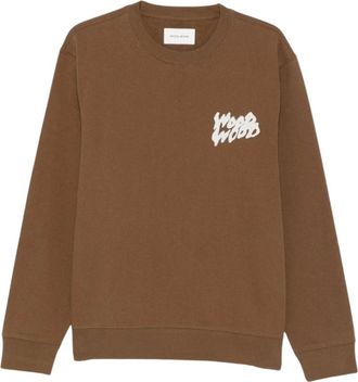 Wood Wood Felpa Girocollo Colter Cloud - - Sweatshirts & Hoodies - Uomo - Marrone - L
