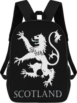 Generic Lion Rampant Scotland Scottish Travel Backpack 17 Inch Casual Hiking Daypack Laptop Bag for Men Women