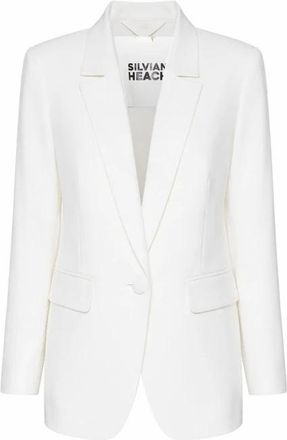 Silvian Heach Elegante Blazer met Klassieke Revers - Dames - Blazers - Wit - S - Jassen