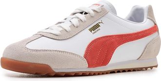 Puma Arizona Retro Shoes Womens Shoes White/Red Glamour/Gum : 10.5 B - Medium, Leather