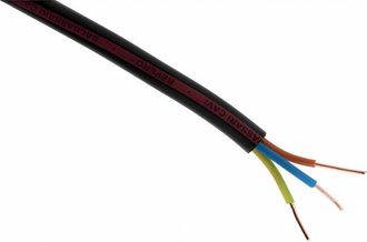 hbf Cable El&eacute;ctrico U-1000 R2v 3g1,5 Mm&sup2; Negro, Media Bobina De 100 M