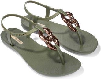 Ipanema Class Connect II Ring Sandal in Green/Bronze at Nordstrom, Size 10