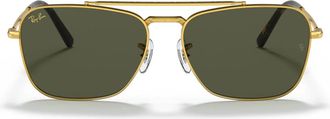 Ray-Ban Sunglasses Rb3636 919631 New Caravan Gold/Green Unisex