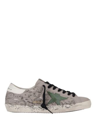 Golden Goose Super-Star Leather Upper Toe Tongue And Heel Suede Star