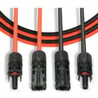OEM Cavo Di Prolunga Fotovoltaico, Cavo Di Prolunga Per Pannelli Solari Con Coppia Di Connettori Mc4, Rosso + Nero, 14 Awg, 3 M / 10 Piedi