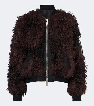 sacai Oversized bomber jacket