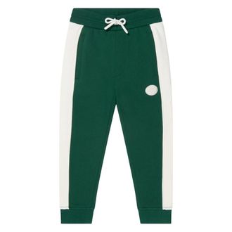 Emporio Armani Contrast Strip Joggers - male - Emporio Armani - Sweatpants - Green - 16 Y - Kids