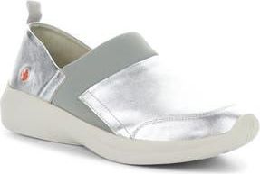 Softinos Gaju Sneaker in Silver Laminato at Nordstrom Rack, Size 10-10.5Us / 41Eu