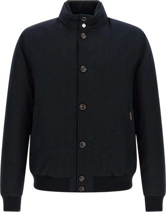 Moorer Dark Blue Solid Jacket
