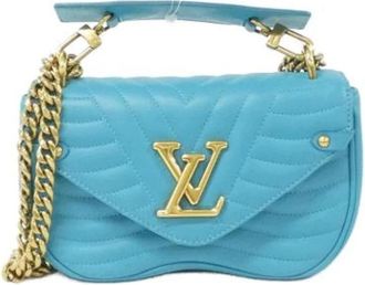 Louis Vuitton Pre-owned Vintage Schoudertas - Dames - Vintage Handtas - Blauw - ONE Size - Leer - Vintage