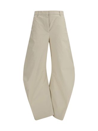 Acne Studios Womens Tailored Trousers Light Beige Cotton