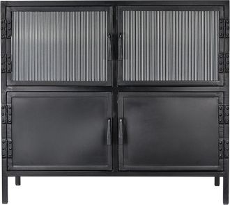 Jamie Young Co. Vitrino 4-Door Iron Side Table