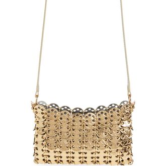 Paco Rabanne 1969 Reversible Nano Flip Bag in Gold/Silver at Nordstrom