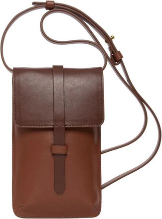 Ines De La Fressange L&eacute;onore Smartphone Bag - Dames - Telefoonaccessoires - Bruin - ONE Size - Katoen - Accessoires