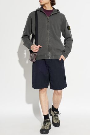Stone Island Sweatshirt With Logo Patch, Mens, Grey