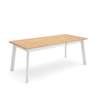 Skraut Home Mesa comedor efecto madera roble 194x90x75cm
