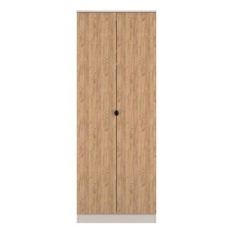 Lewis's Bora Tall 2 Door Robe in Gold Craft Oak & Kashmir - Ready Assembled - Lewiss Home | TJ Hughes