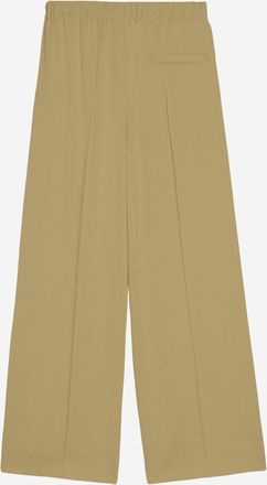 Jil Sander Womens Cotton Trousers Beige