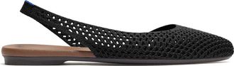 Rothy's The Almond Slingback in Black Mesh at Nordstrom, Size 10.5