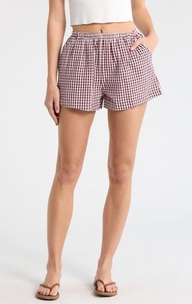 Billabong Sun Fade Print Shorts in Red Dahlia at Nordstrom, Size X-Small
